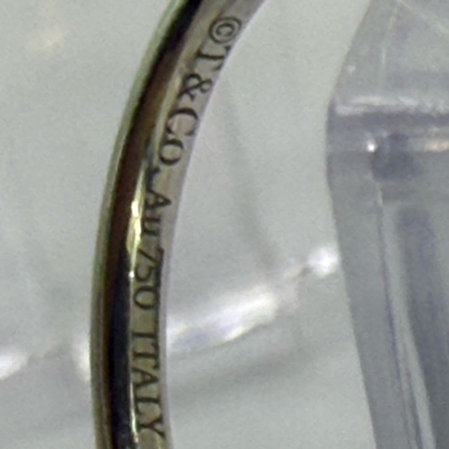 Tiffany & Co T 白金鑽石戒指 Size : EU 48.5-18