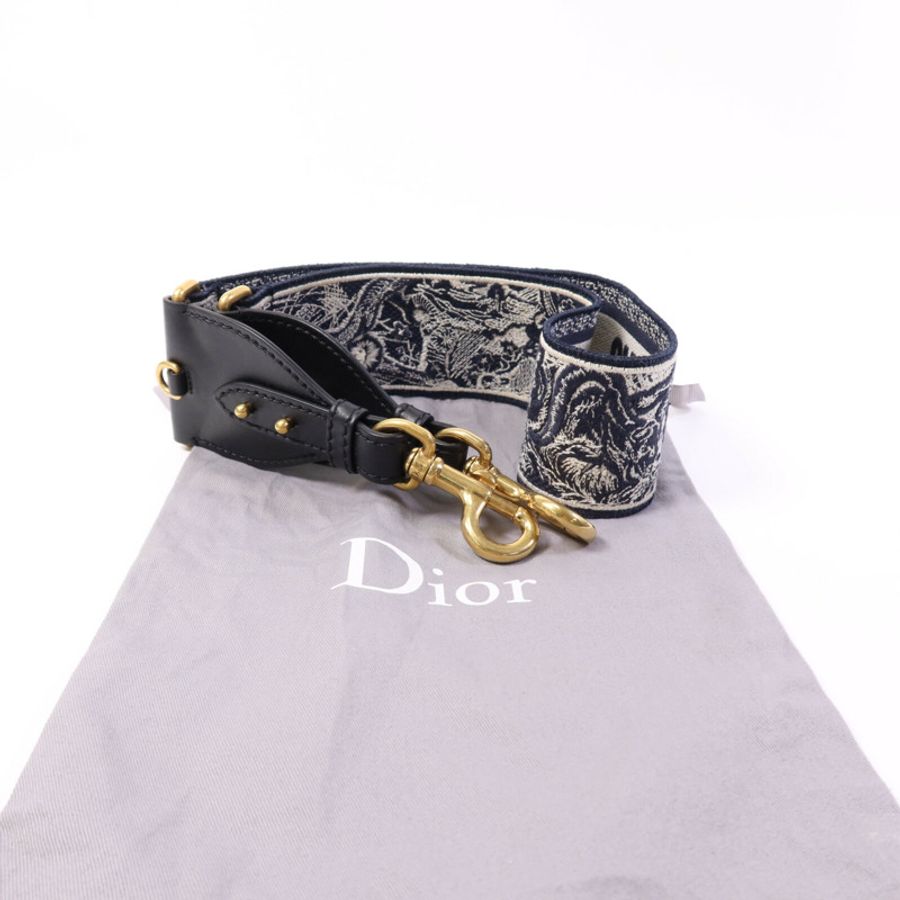 Dior 帆布Shoulder Strap金扣肩帶-5