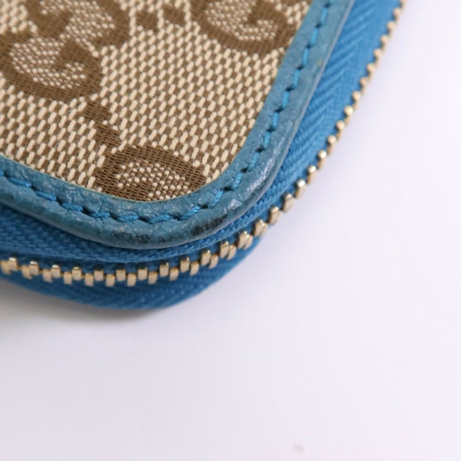 GUCCI 帆布Long Wallet金扣長錢包-11