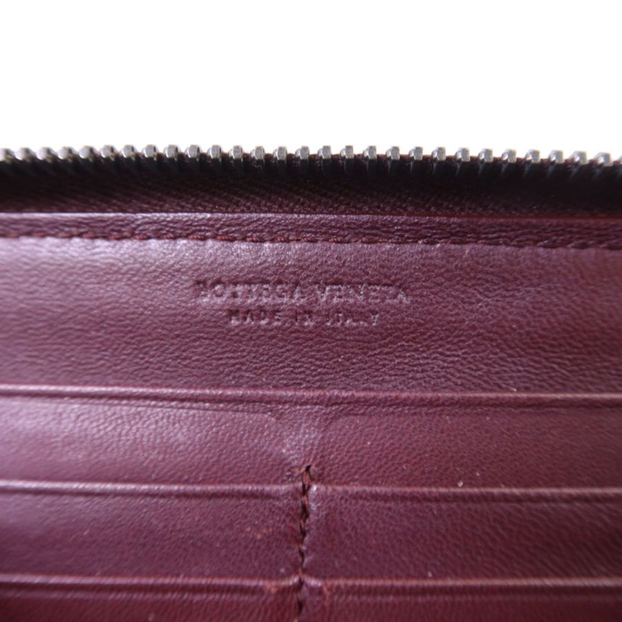 BOTTEGA VENETA 織紋皮革/天鵝絨Zip Around Wallet長錢包-5