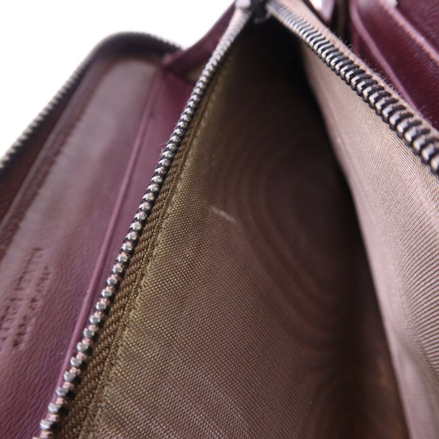 BOTTEGA VENETA 織紋皮革/天鵝絨Zip Around Wallet長錢包-21