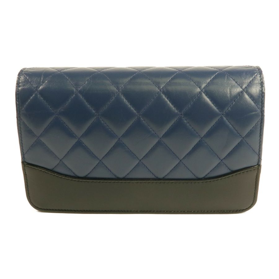 CHANEL 羊皮皮革WOC Wallet On Chain金扣鏈帶肩背袋-2