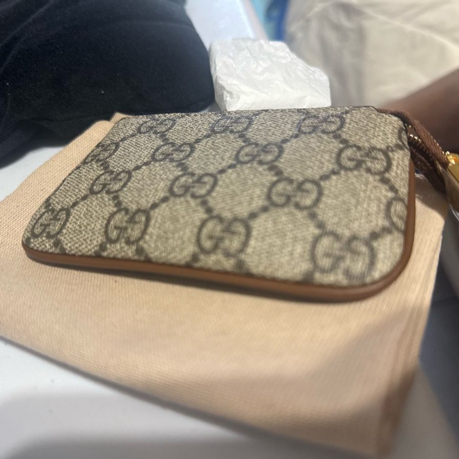 GUCCI老花精典零錢包-0