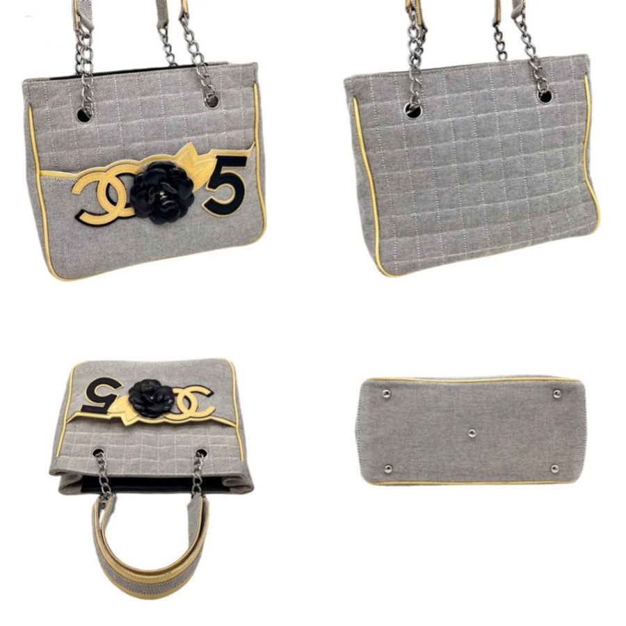 「JL 精品代購」9新 Chanel 香奈兒 山茶花 N5托特包-4