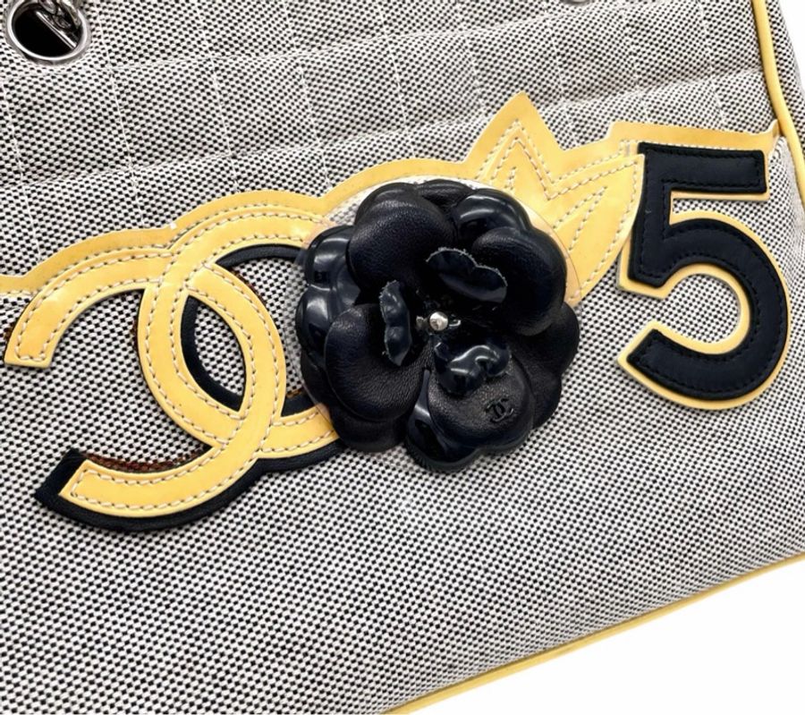 「JL 精品代購」9新 Chanel 香奈兒 山茶花 N5托特包-6
