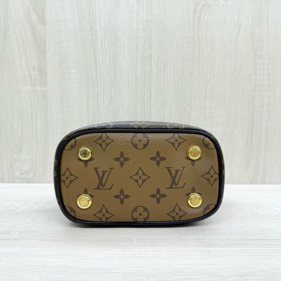 LV雙色原花Vanity PM手提側背化妝箱包 M45165-5