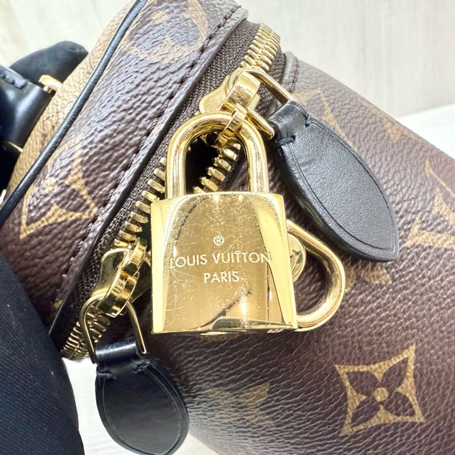 LV雙色原花Vanity PM手提側背化妝箱包 M45165-18