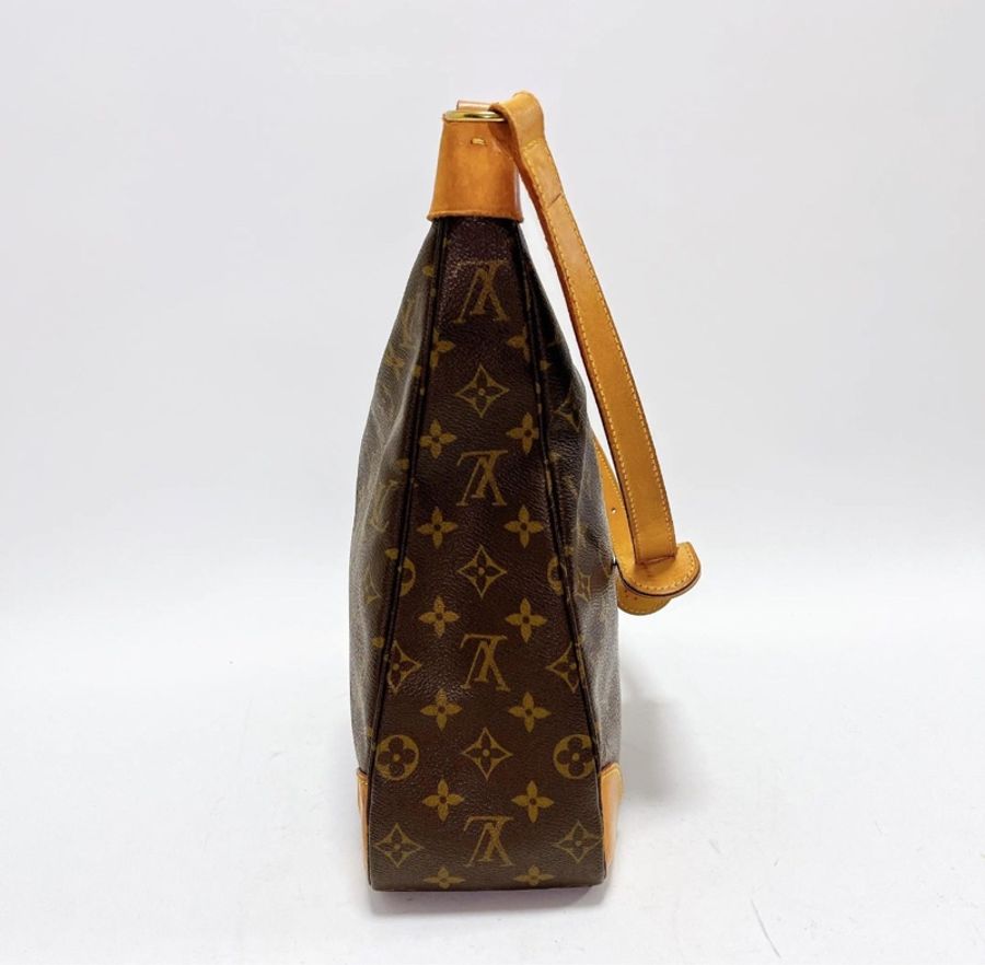 【有塵袋✨92%新】LV Boulogne 中古小號牛角包 經典老花 單肩斜背-2