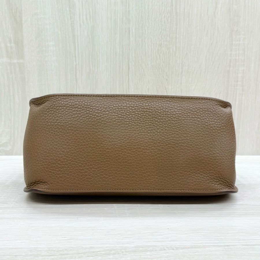 HERMES 37棕色銀釦吉普賽28/H061784-30