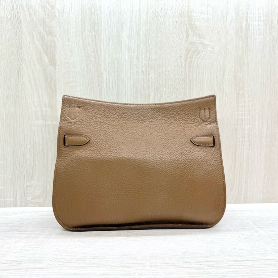 HERMES 37棕色銀釦吉普賽28/H061784-2