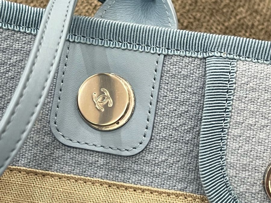 Chanel 小號 寶寶藍沙灘包 24年春夏款 原價17萬-11