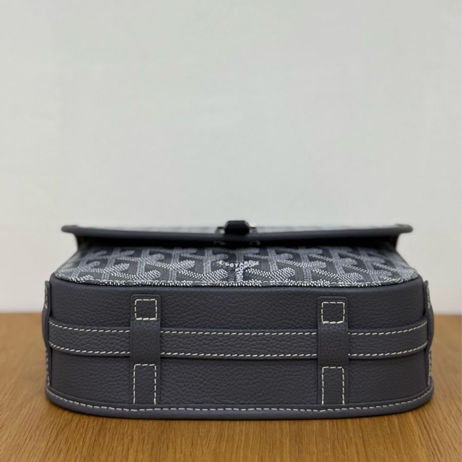 ✨ Goyard Belvedere PM 郵差包| 灰色-6