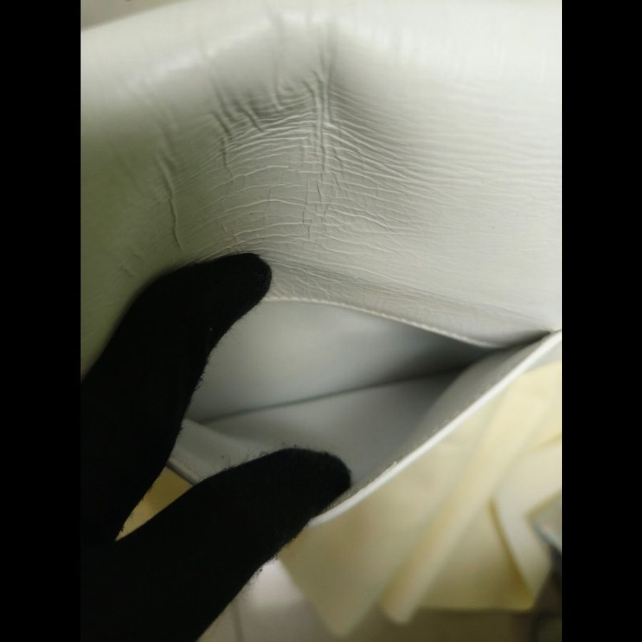【8成新】㊣✨BALENCIAGA✨巴黎世家(贈內膽) 白色 沙漏包 牛皮 鎖鏈 背帶 肩背包 腋下包 鏈條包/二手包/二手精品/保證正品🌳二手樹屋🌳-22