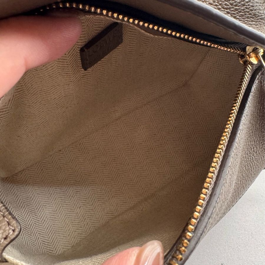 Loewe墨綠色mini puzzle❤️手提、斜背兩用-17