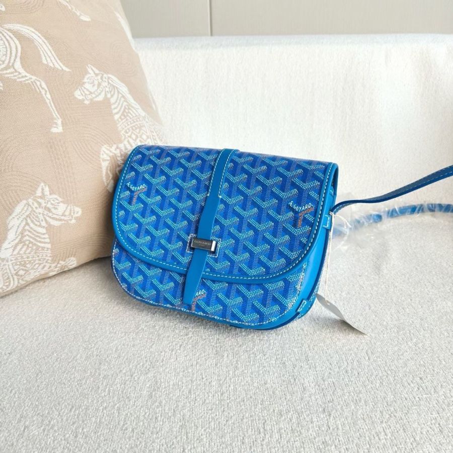 Goyard戈雅Belvedere老花郵差包小號22*16*7 99新配件塵袋-3