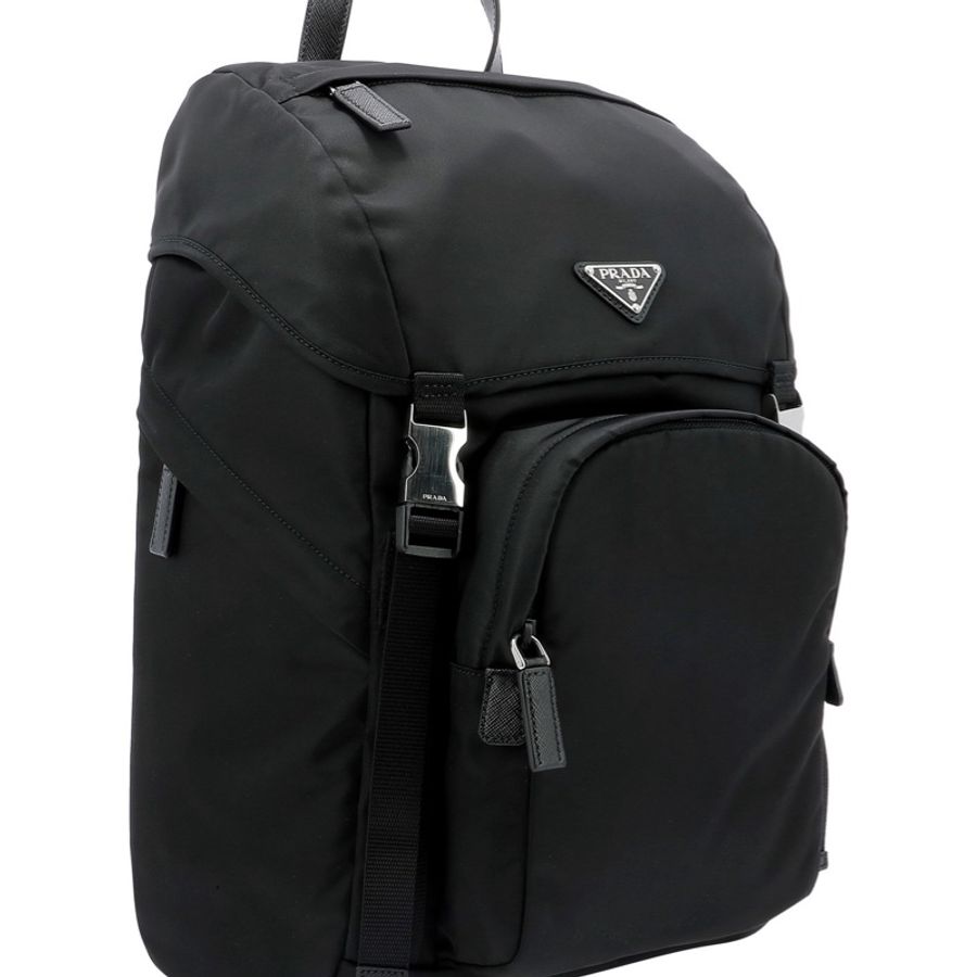 Prada 男士 Re-Nylon與Saffiano皮質背包均碼碼常規、27cm*17cm*45cm-1