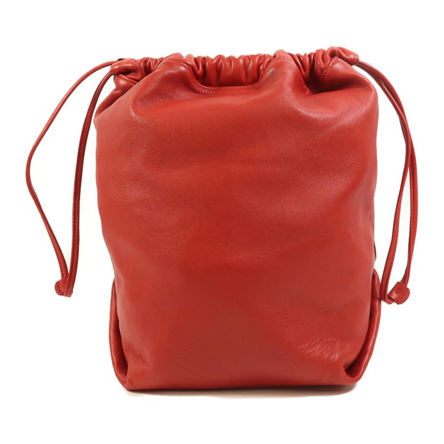 SAINT LAURENT 羊皮皮革Teddy Bucket銀扣肩背袋-1