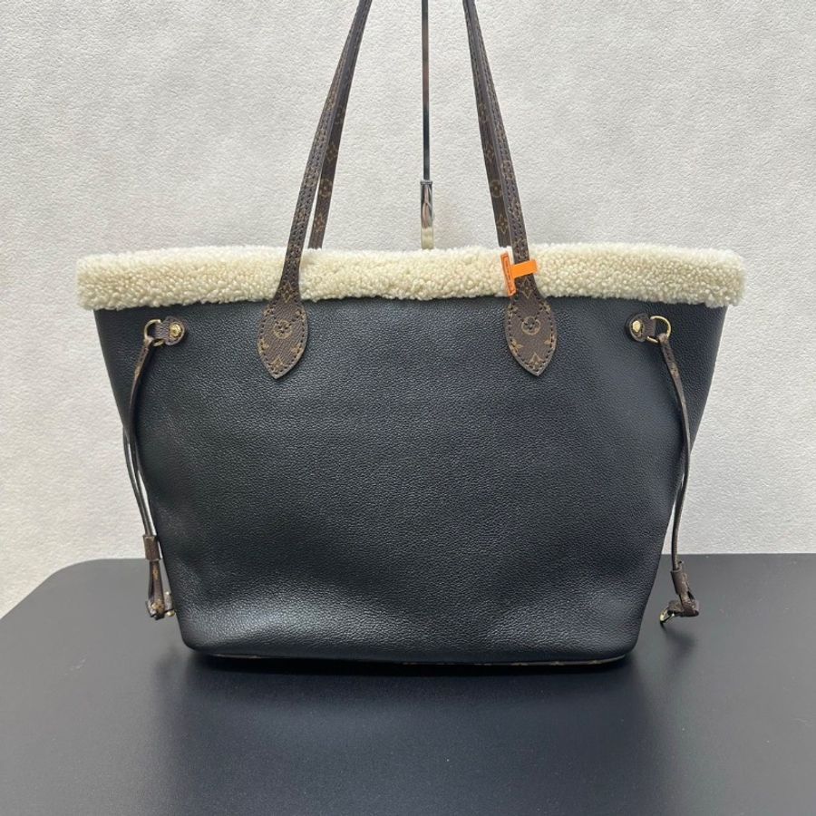 LV Neverfull中號 限量泰迪羊毛羔 32*29 99新配件塵袋-5