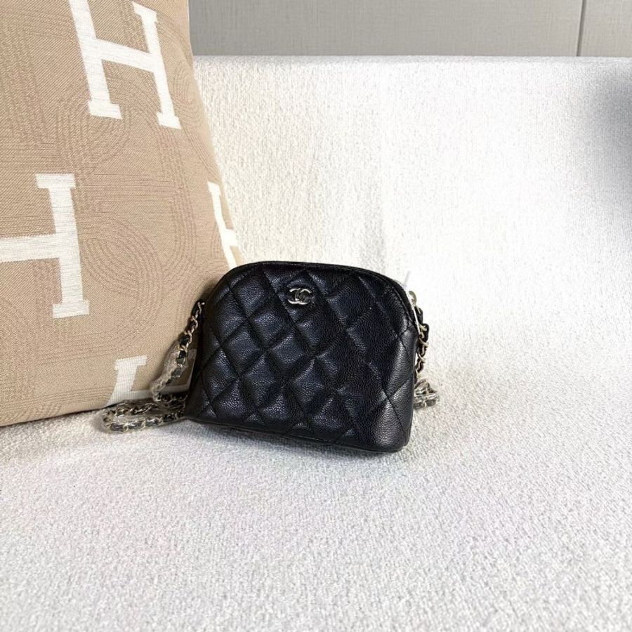 Chanel 黑金小貝殼鏈條包16*11.5*5 99新配件塵袋-3