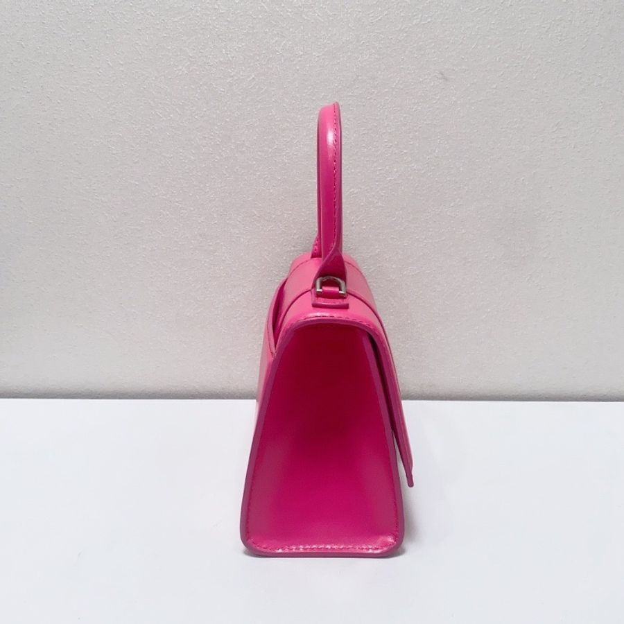 Balenciaga 芭比粉銀扣小號沙漏包18.5×11×7cm 98新配件塵袋-3