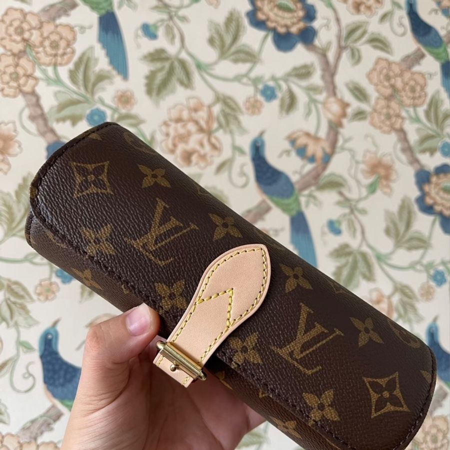 LV 老花手錶手鐲收納盒芯片款19.5*7.5*7.5 98新配件塵袋-1