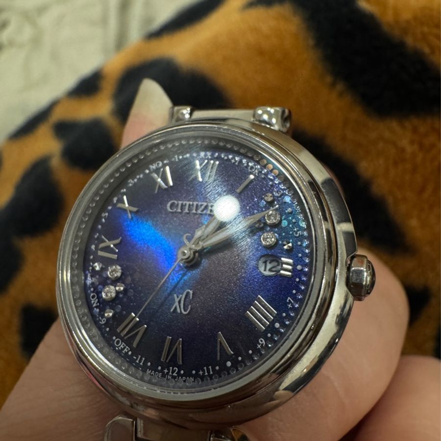 CITIZEN 星辰XC女神限定款時鈦金屬電波光動能腕錶29mm/ES9460-61L 原廠盒單保卡-2