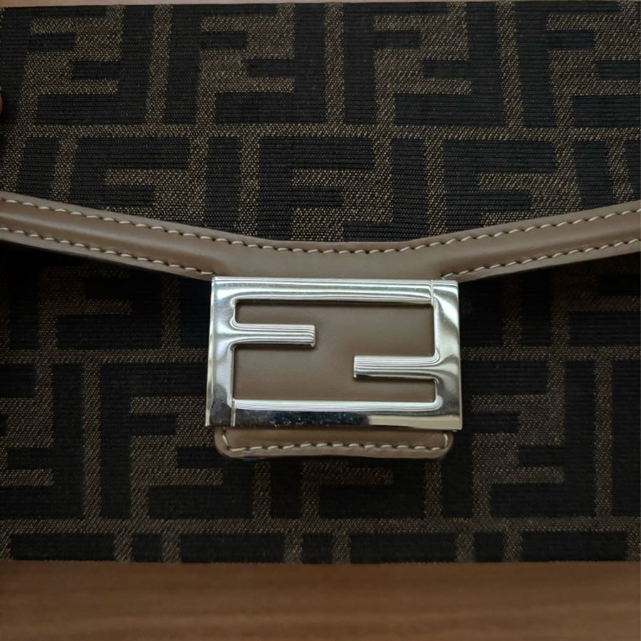 Fendi - Soft Trunk Baguette 老花帆布硬箱包-5