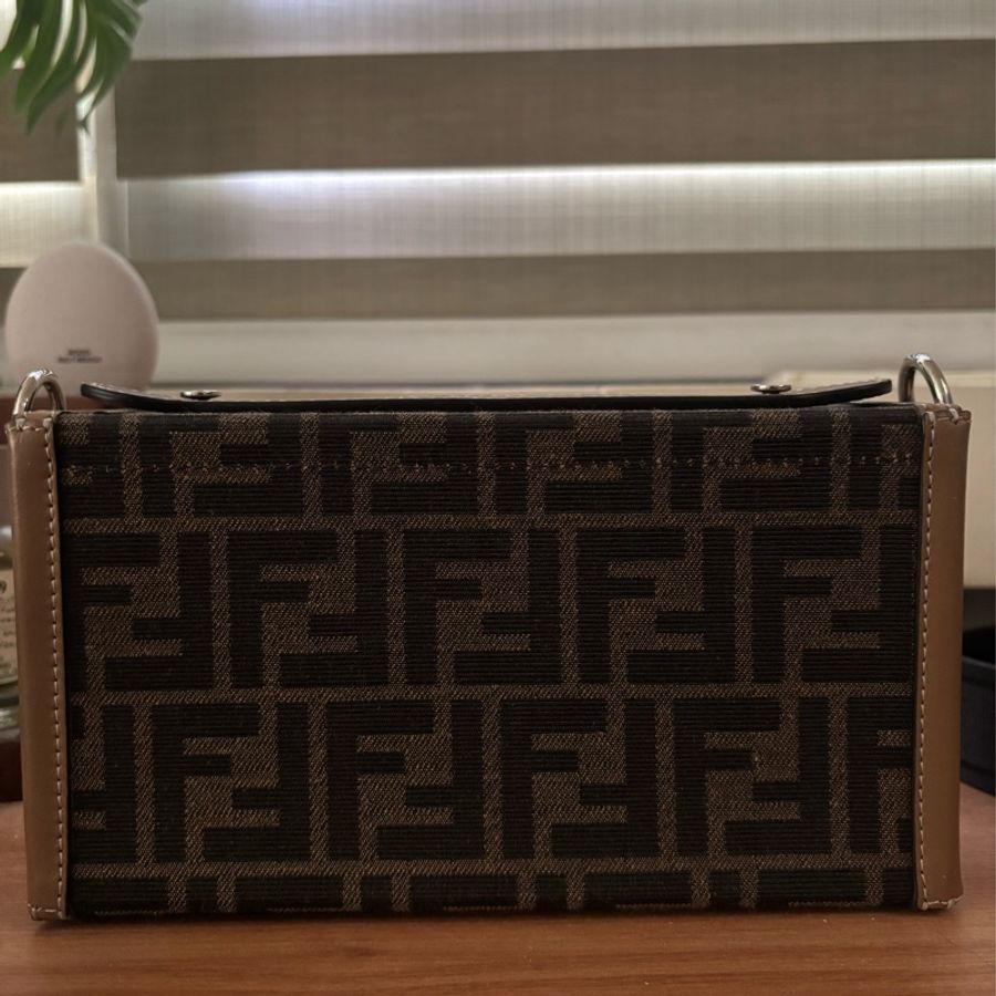 Fendi - Soft Trunk Baguette 老花帆布硬箱包-8