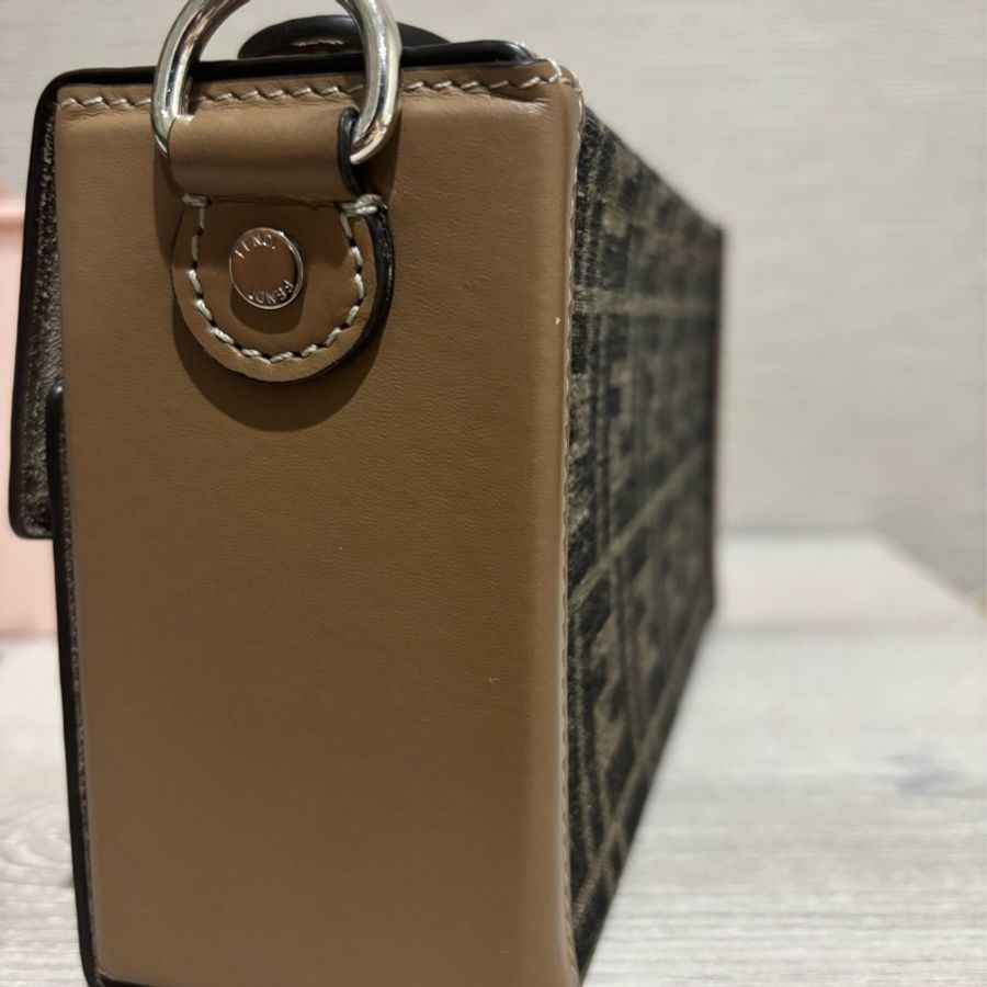 Fendi - Soft Trunk Baguette 老花帆布硬箱包-9
