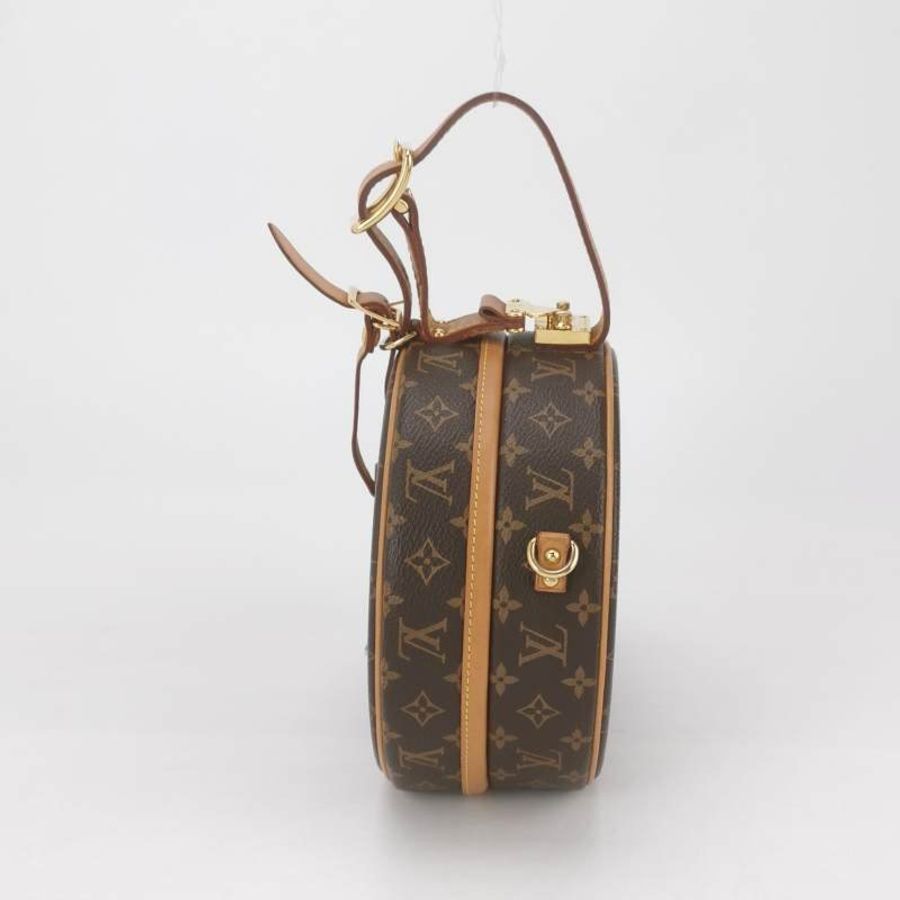 Louis Vuitton(LV)Boite Chapeau小號植鞣革Monogram印花圓餅包斜挎包單肩包-2
