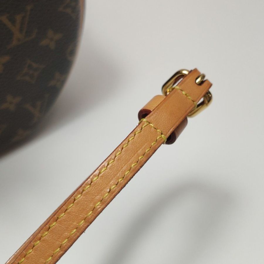 Louis Vuitton(LV)Boite Chapeau小號植鞣革Monogram印花圓餅包斜挎包單肩包-16