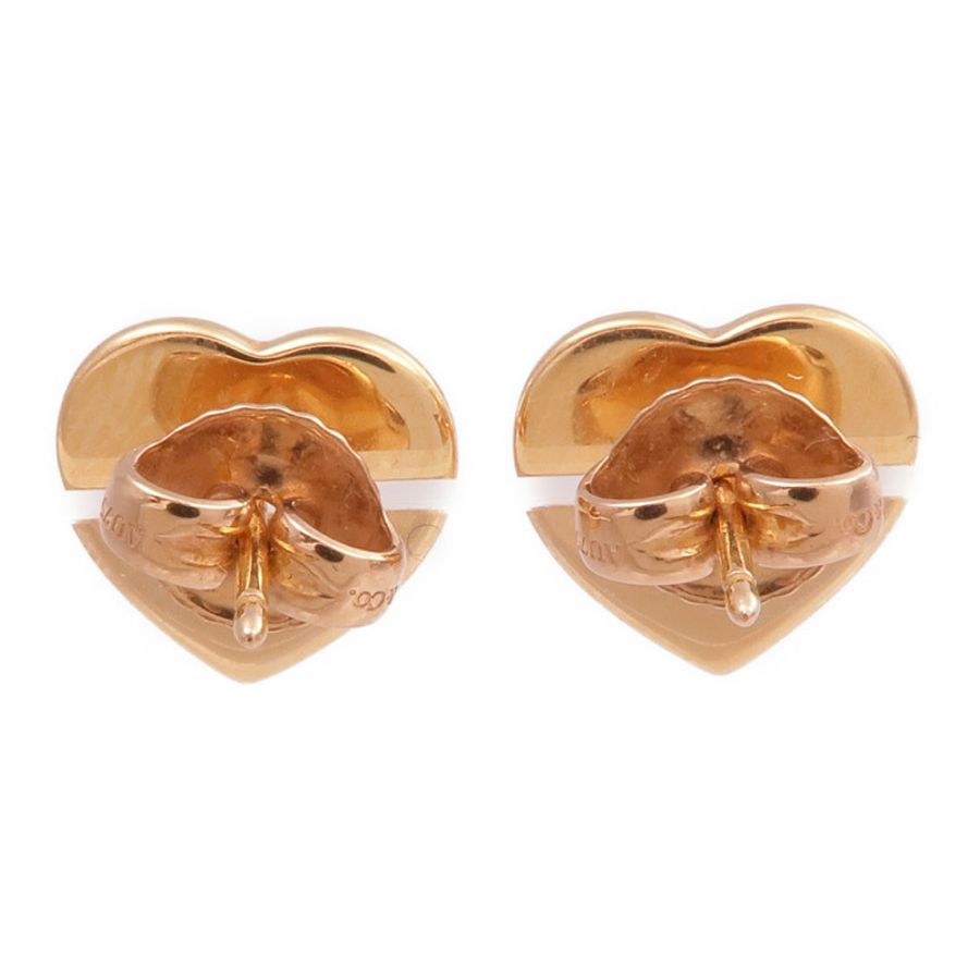 TIFFANY&CO 18K玫瑰金Heart Tag Stud Earrings耳環-1