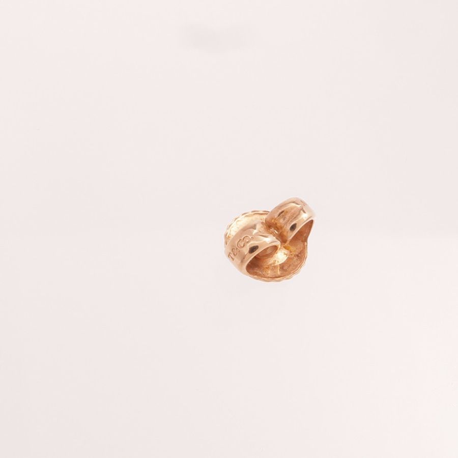 TIFFANY&CO 18K玫瑰金Heart Tag Stud Earrings耳環-5