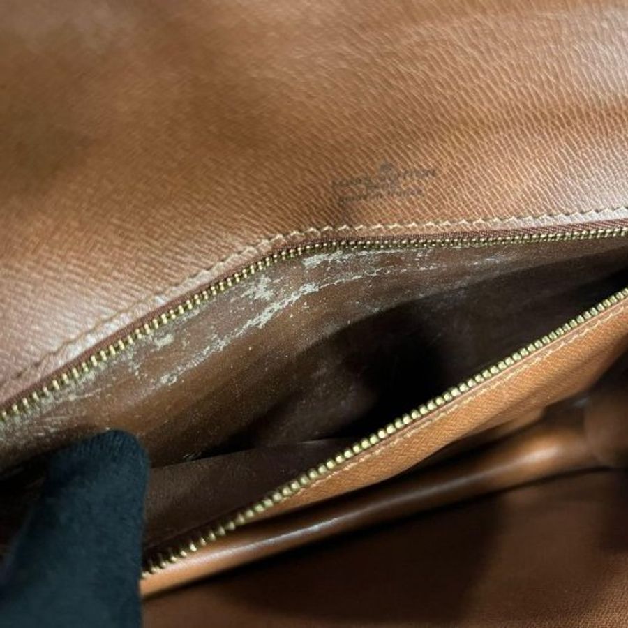 東區正精品㊣LV Vintage Monceau M51185 原花字紋公事包郵差包手提包斜背包兩用包 RZ6165-4