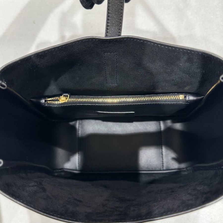 🎉新品好折扣✨Saint Laurent 713938 LE 5 A 7 YSL 柔軟粒面皮革小款 Hobo包 黑色-12