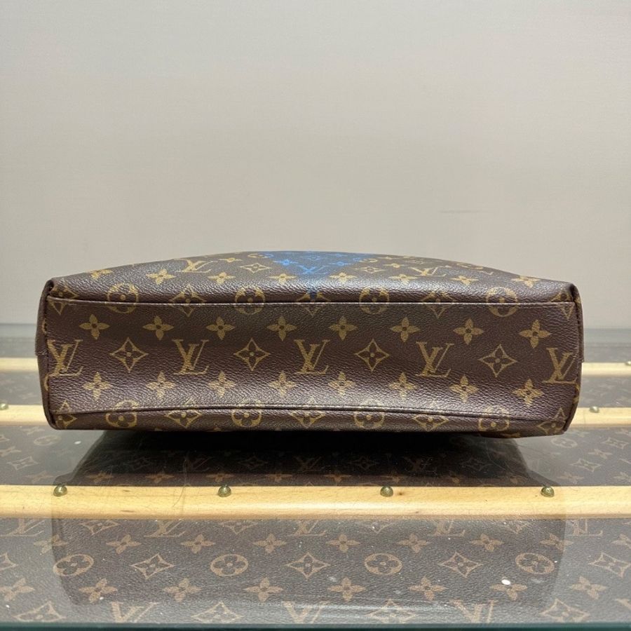 LV 限量款cabs mezzo老花V字手提托特包35*38*9 98新配件塵袋-4