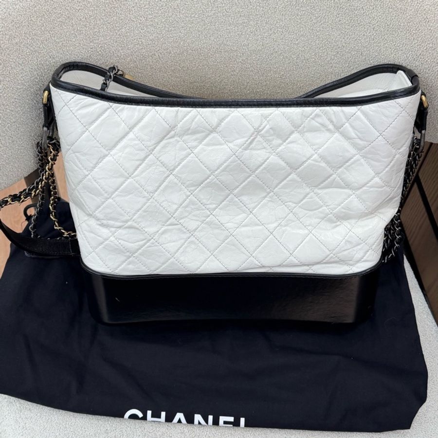 【Chanel檢漏✨ 全網最低價!】Chanel 流浪包 大號 黑白經典色-2