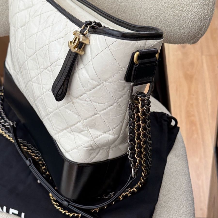【Chanel檢漏✨ 全網最低價!】Chanel 流浪包 大號 黑白經典色-3
