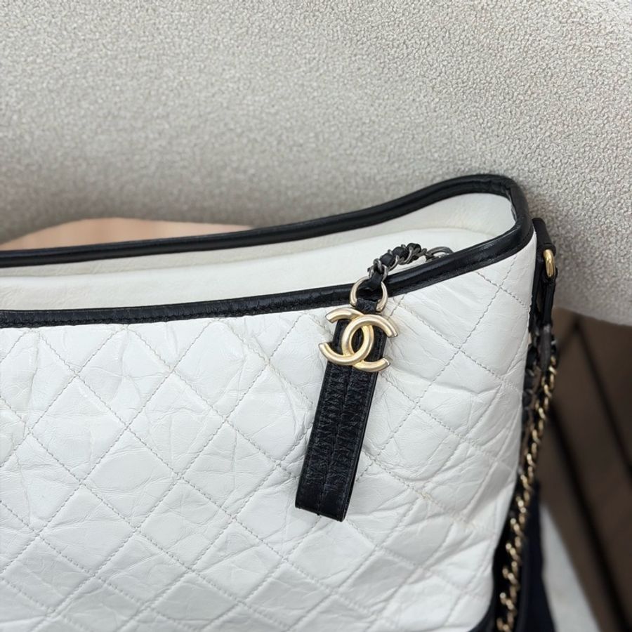 【Chanel檢漏✨ 全網最低價!】Chanel 流浪包 大號 黑白經典色-6