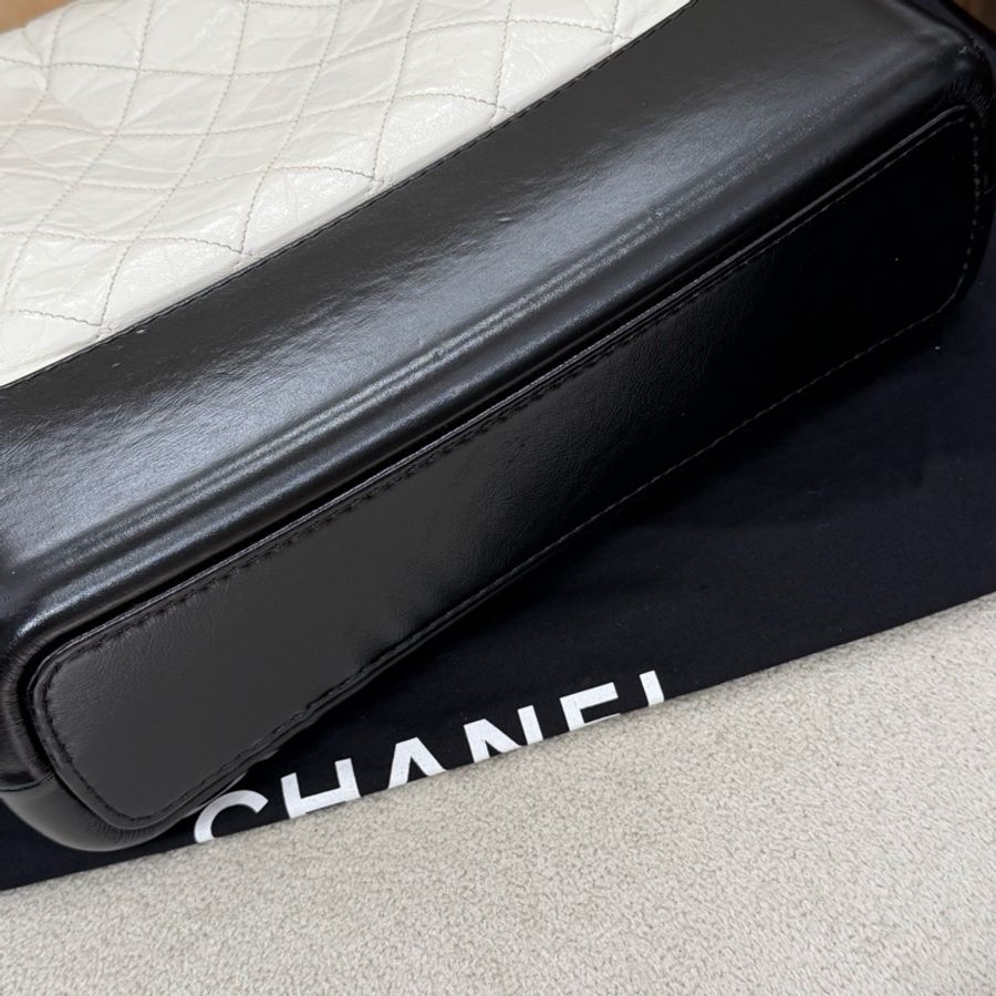 【Chanel檢漏✨ 全網最低價!】Chanel 流浪包 大號 黑白經典色-10