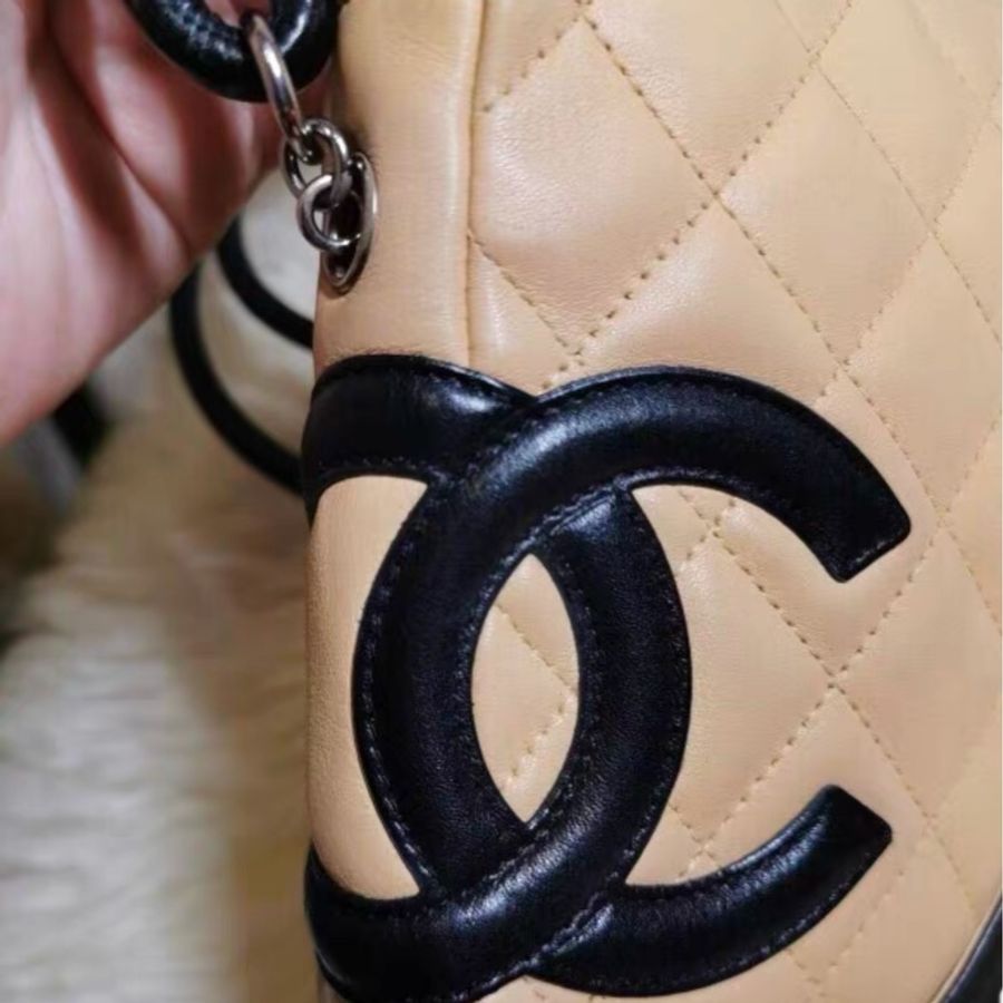【96%新 ✨ 全網最低價!】Chanel 康鵬相機包 米色經典-3
