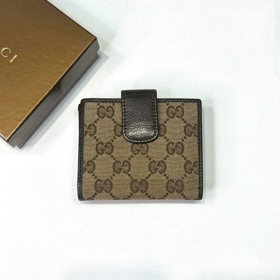 GUCCI 復古馬銜扣對開短夾-1