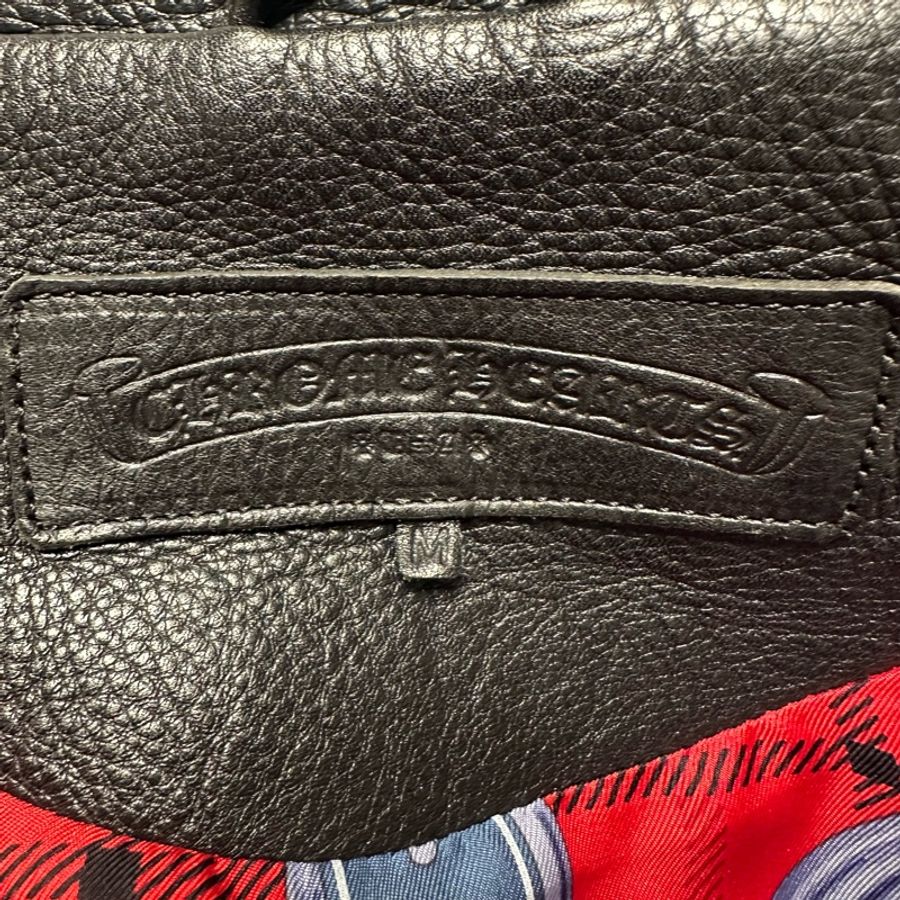 Chrome Hearts 克羅心黑色皮衣愛馬仕內襯-2
