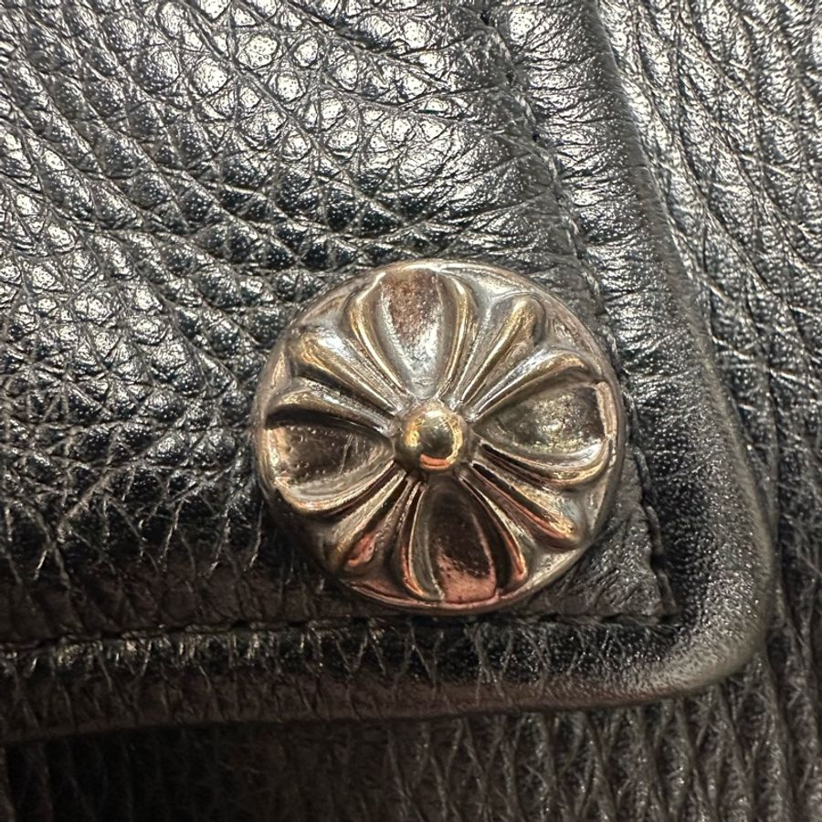 Chrome Hearts 克羅心黑色皮衣愛馬仕內襯-5