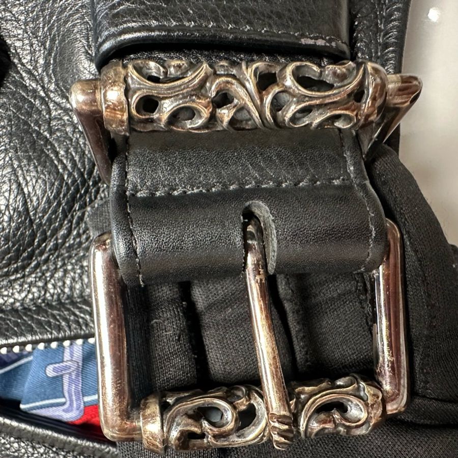 Chrome Hearts 克羅心黑色皮衣愛馬仕內襯-10