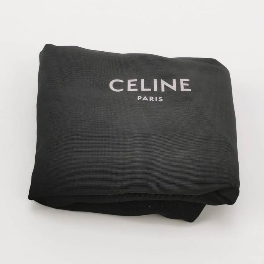 Celine C Bag中號牛皮純色金屬鎖扣單肩包-8