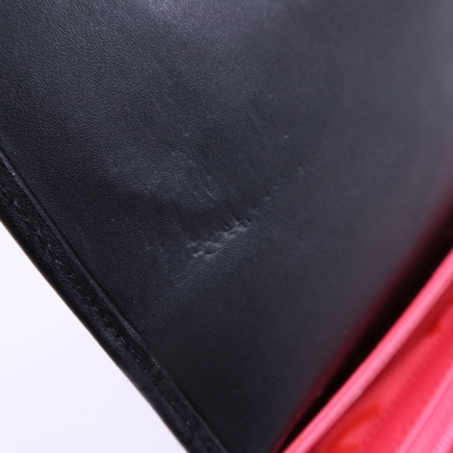 CHANEL 牛皮皮革Cambon Long Wallet銀扣長錢包-11