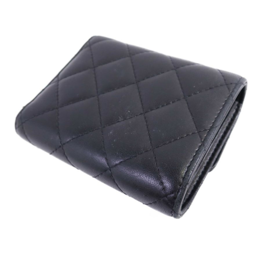 CHANEL 羊皮皮革Wallet金扣錢包-3