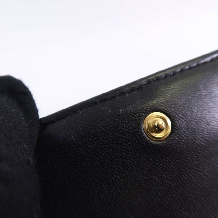 CHANEL 羊皮皮革Wallet金扣錢包-11