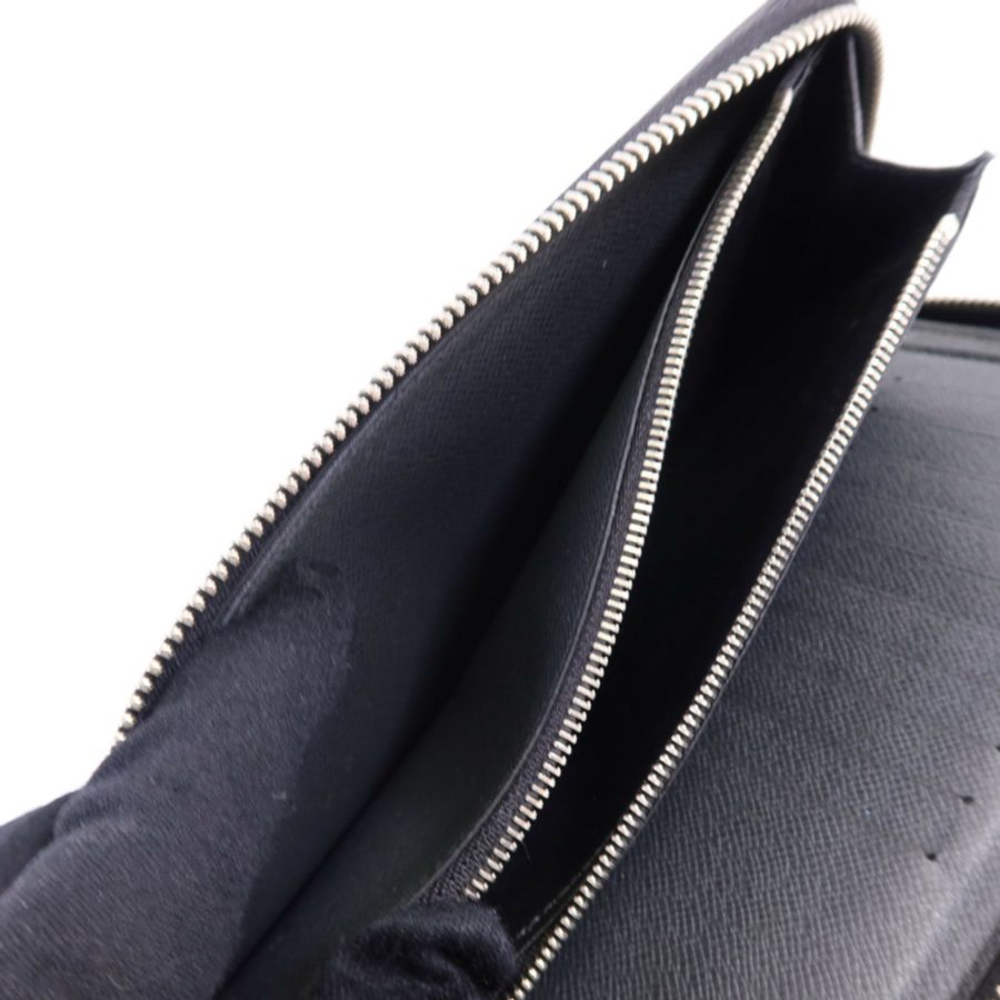 LOUIS VUITTON Taiga Zippy Wallet Vertical銀扣長錢包-13